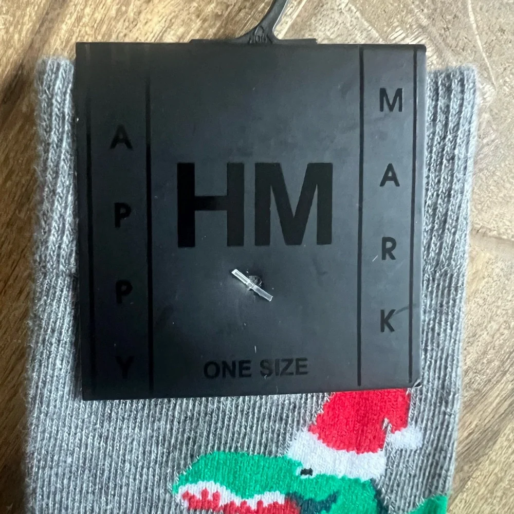 Unisex T-Rex Santa Christmas Socks